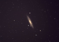 スターバースト銀河の一つ、NGC253銀河。