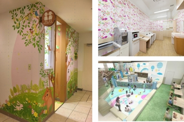 全国のららぽーとに母親目線で整備された施設（三井不動産商業マネジメントの発表資料より）