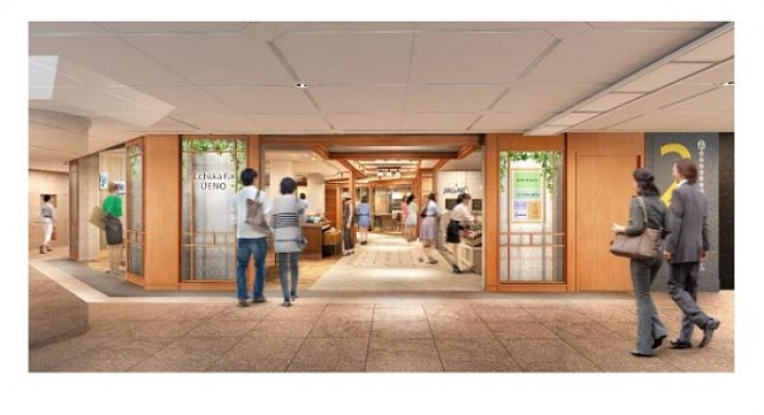銀座線上野駅に14日オープンする新商業施設のイメージ（東京メトロ発表資料より）