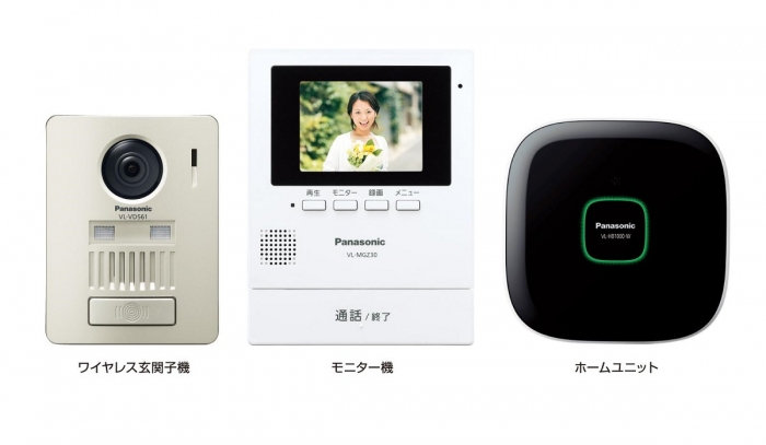 モニター壁掛け式ワイヤレステレビドアホンキット「VL-SGZ30K
」（ホームユニット付き）