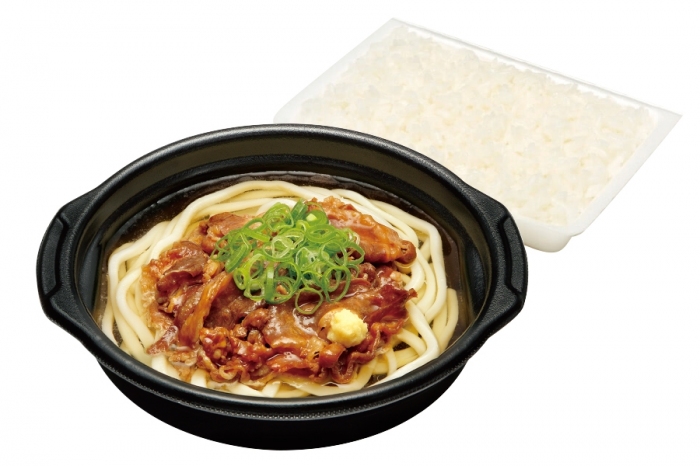 「肉盛りうどん弁当」（写真:オリジン東秀の発表資料より）