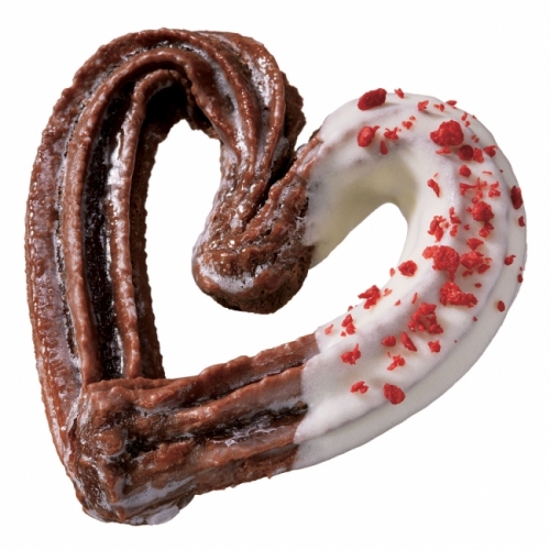 「チュロショコラ ローズフレーバー」（写真：ミスタードーナツの発表資料より）」