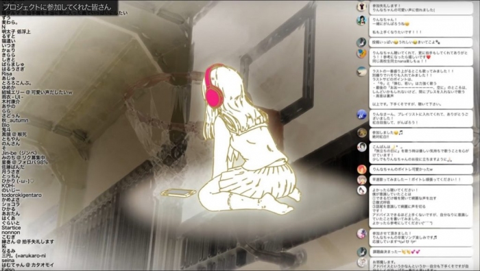 Youtubeで公開された「卒業ソングnanaユーザーとの合唱」(画像: 日本マイクロソフトの発表資料より)