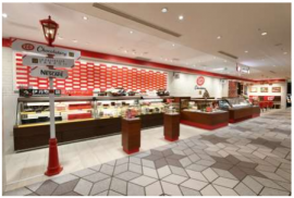 「キットカットショコラトリー伊丹空港店」のイメージ図。(画像: ネスレ日本の発表資料より)