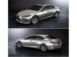 レクサスは、「2018年北京モーターショー」で新型ESを世界初披露した。今秋、日本発売を予定しているモデルだ。写真はハイブリッドバージョンの「ES300h」 レクサスは、「2018年北京モーターショー」で新型ESを世界初披露した。今秋、日本発売を予定しているモデルだ。写真はハイブリッドバージョンの「ES300h」