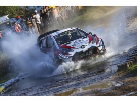 WRC第5戦ラリー・アルゼンチンで、TOYOTA GAZOO Racing World Rally Teamのオット・タナック/マルティン・ヤルヴェオヤ組のヤリスWRC #8号車が今季初優勝した WRC第5戦ラリー・アルゼンチンで、TOYOTA GAZOO Racing World Rally Teamのオット・タナック/マルティン・ヤルヴェオヤ組のヤリスWRC #8号車が今季初優勝した