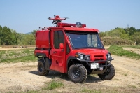 小型オフロード消防車 Red Ladybug。（提供:株式会社モリタ）