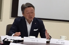 クリナップ＜７９５５＞（東１）では２０１８年４月、新社長に竹内宏氏（６２才、代表取締役・社長執行役員・兼・営業本部長）が就任した。