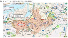 買い物代行サービスの対象エリア（西鉄ストア発表資料より）