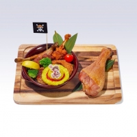 「ルフィのよくばり肉肉プレート」 (C) 尾田栄一郎 / 集英社