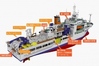 海底広域研究船「かいめい」。（画像:海洋研究開発機構発表資料より）