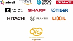 提携する10社のロゴ。(画像: クックパッドの発表資料より)