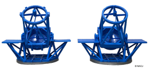 3Dプリンタで製作した「すばる望遠鏡」の立体模型　(c)NAOJ