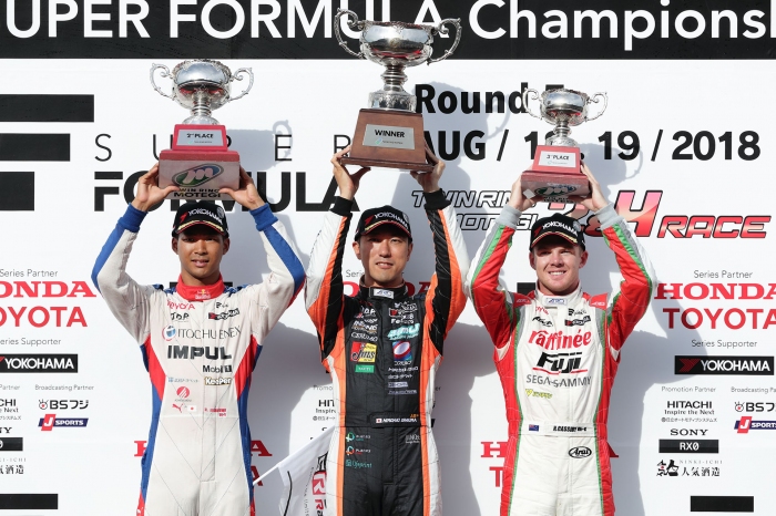 トヨタ勢が表彰台を独占。（画像: トヨタ自動車）