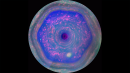 土星六角形のカラー画像（C）NASA/JPL-Caltech/SSI/Hampton University