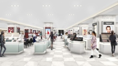 1階化粧品売り場のリニューアルイメージ（小田急百貨店発表資料より）