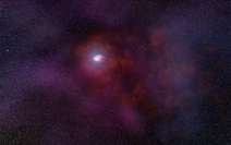 中性子星「RX J0806.4-4123」の想像図。 180億マイルもの円盤から赤外線を検出したと説明がつく (c) NASA, ESA, and N. Tr’Ehnl (Pennsylvania State University)