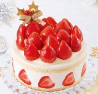 「あまおう苺たっぷりの贅沢クリスマスショートケーキ」(画像: 不二家の発表資料より)