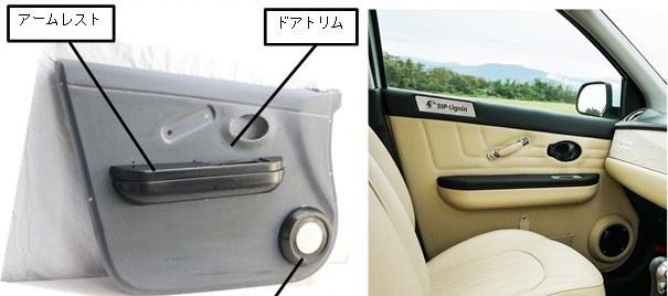 部品を装着した小型車の内装。（画像:産業技術総合研究所発表資料より）