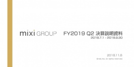 ミクシィ、モンストの売上減少で2Qは減収減益に　通期業績予想も下方修正