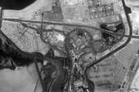 14日の質問画像（ツイッター上）「つばめ」が8月22日に撮像した場所。ここどこだ？ヒントは 建築物を探してみてください！（C）JAXA