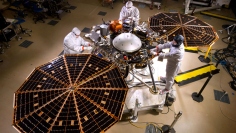 火星を探査するインサイト。（C）NASA / Lockheed Martin