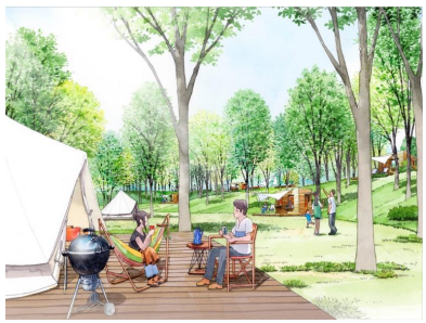 自然体験エリア（イメージ）。（画像:小田急電鉄発表資料より）