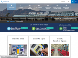グローバルサイトフランス語版ページのイメージ。(画像: 小田急電鉄の発表資料より) グローバルサイトフランス語版ページのイメージ。(画像: 小田急電鉄の発表資料より)