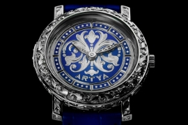 ミニッツリピーター プラチナム。(画像:グローバルブランディング発表資料より) ミニッツリピーター プラチナム。(画像:グローバルブランディング発表資料より)