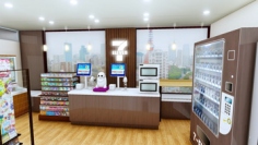 決済カウンター。(画像: 発表資料より)