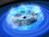 巨大ブラックホールを包むコロナの想像図 (画像: 理化学研究所の発表資料より)