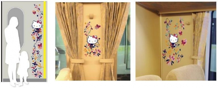 内装デザインのイメージ。