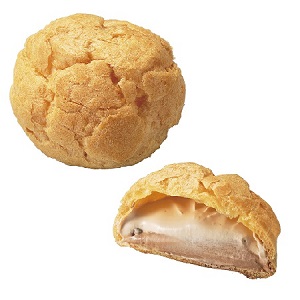 「チョコクリスピーシュー」（写真：ローソンストア100の発表資料より）