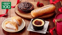 「チョコレートフェア　オリジナルのパン、デザート」（写真：ローソンストア100の発表資料より）