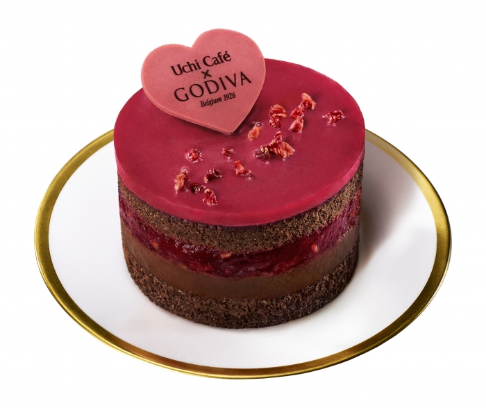 「Uchi Café × GODIVA　ショコラケーキ ラズベリー」（写真：ローソンの発表資料より）