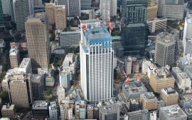 建設中の神谷町トラストタワー（森トラスト発表資料より）