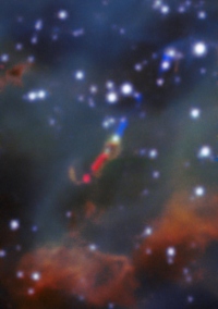 天体観測装置MUSEが発見した宇宙ジェットHH 1177 （c） ESO, A McLeod et al.