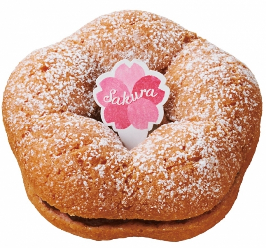 「桜の花ドーナツ あずき」（写真：ダスキンの発表資料より）