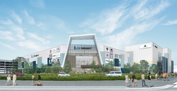 ららぽーと沼津の南側外観イメージ（三井不動産発表資料より）