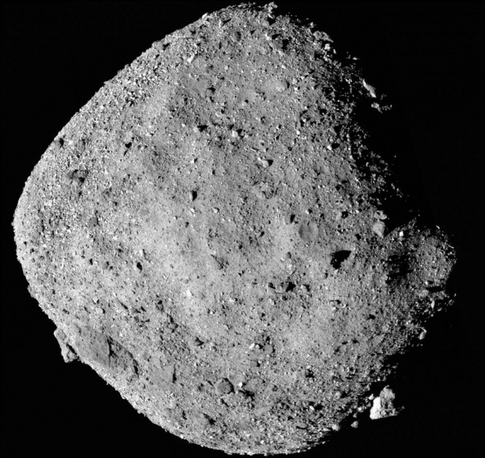 オシリス・レックスによって撮影された小惑星ベンヌ（c）NASA/Goddard/University of Arizona