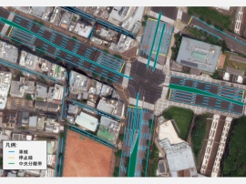MAXARのクラウドベースの地理空間情報クラウドから取得した東京の衛星画像をNTTデータのAIを使って自動運転に適した高精度地図を生成した例