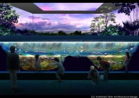 水族館の完成イメージ。（画像:アクア・ライブ・インベストメント発表資料より）(c) Toshimaro IIDA Architectural Design