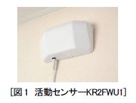 見守りサービス「ドシテル」用活動センサー（日立グローバルライフソリューションズ発表資料より）