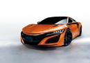 Honda NSX2019年モデル、カラーはサーマルオレンジ・パール。価格は消費税抜2,370万円。(画像:セイコーウオッチ発表資料より) Honda NSX2019年モデル、カラーはサーマルオレンジ・パール。価格は消費税抜2,370万円。(画像:セイコーウオッチ発表資料より)