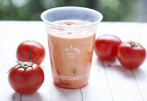マチカフェ トマトラテ（高リコピントマト）。（画像:ローソン発表資料より）