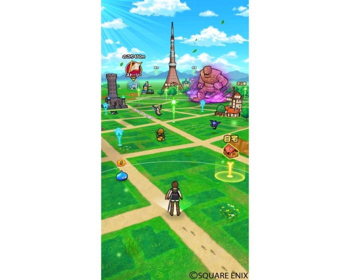 「ドラゴンクエストウォーク」の画面イメージ。(画像: スクウェア・エニックスの発表資料より)
