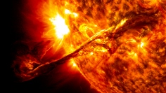 2012年8月31日に起こったコロナ質量放出の様子。(c) NASA's Goddard Space Flight Center