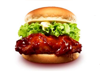 バッファローチキンバーガー。（画像:ロッテリア発表資料より）