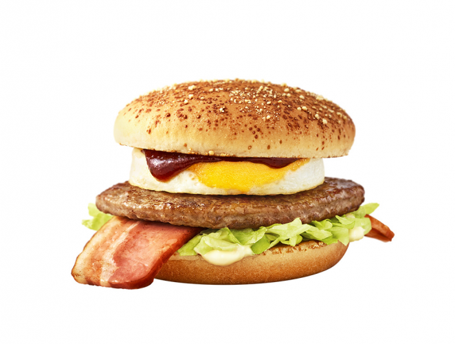 ハワイアンバーベキューポークバーガー。（画像:日本マクドナルド発表資料より）