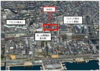 垂水中央東地区第一種市街地再開発事業の周辺図（野村不動産発表資料より）
